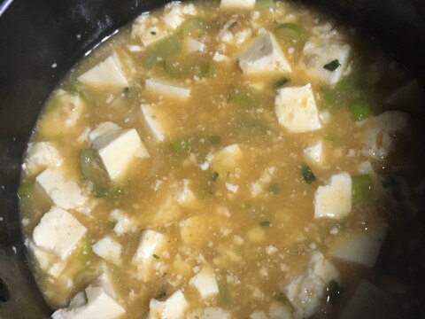 青ネギたっぷり麻婆豆腐